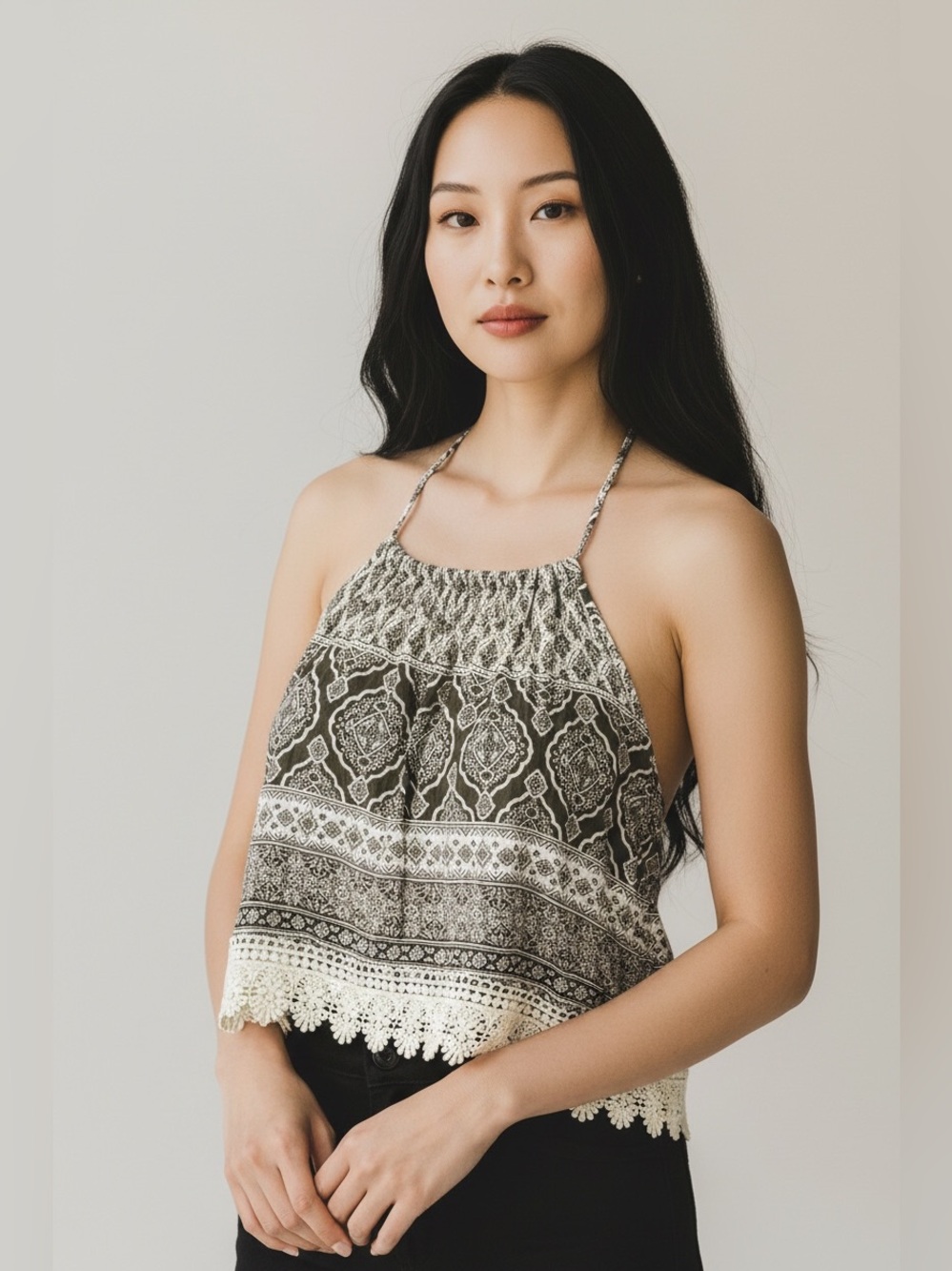 Boutique Boho Crop Tank Top